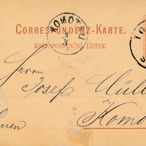 2 Kreuzer - Ganzsachen - Karte 1893 aus Iglau (13588)