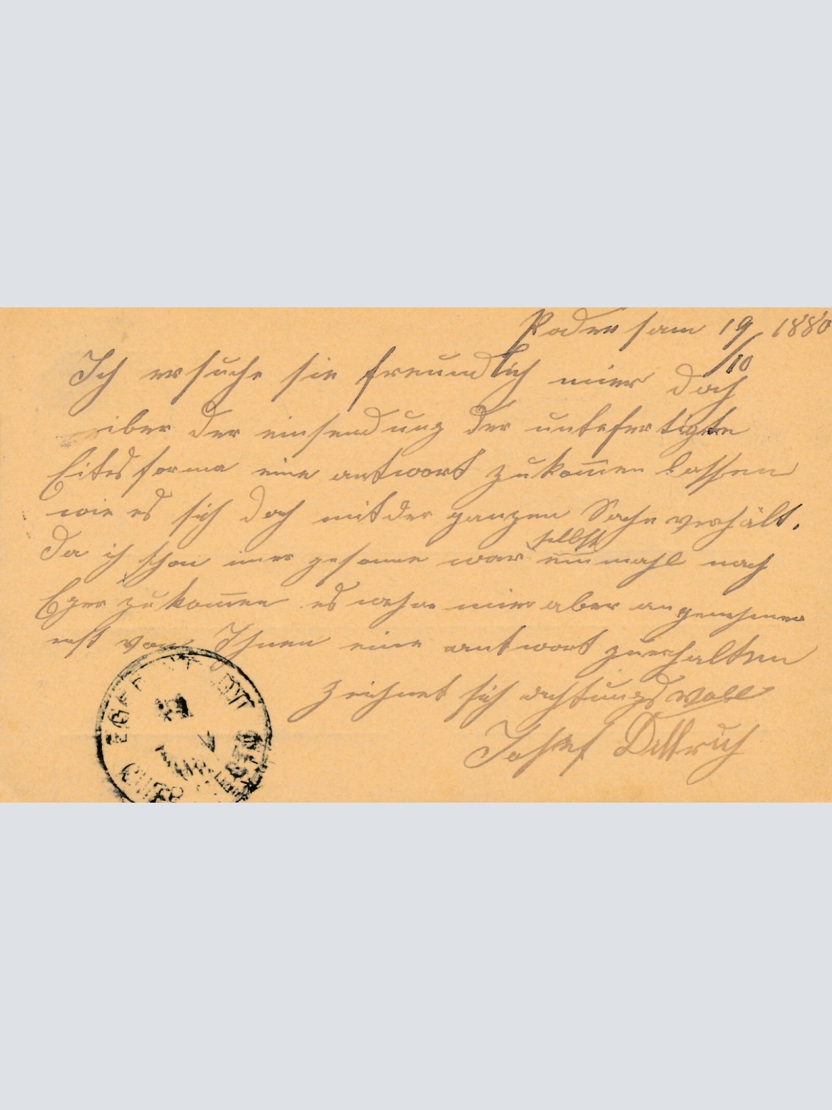 2 Kreuzer - Ganzsachen - Karte 1879 aus Paulowitz (13570)