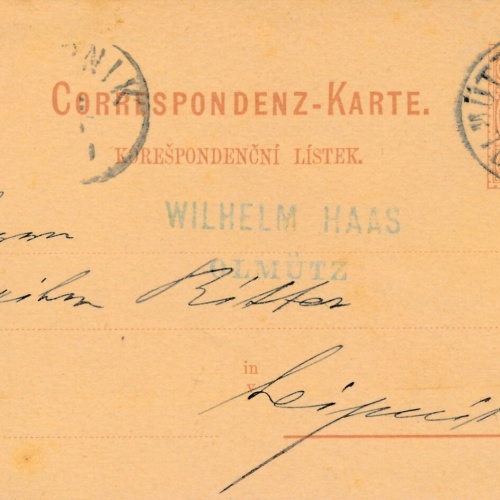 2 Kreuzer - Ganzsachen - Karte 1879 aus Olmütz Stadt (13572)