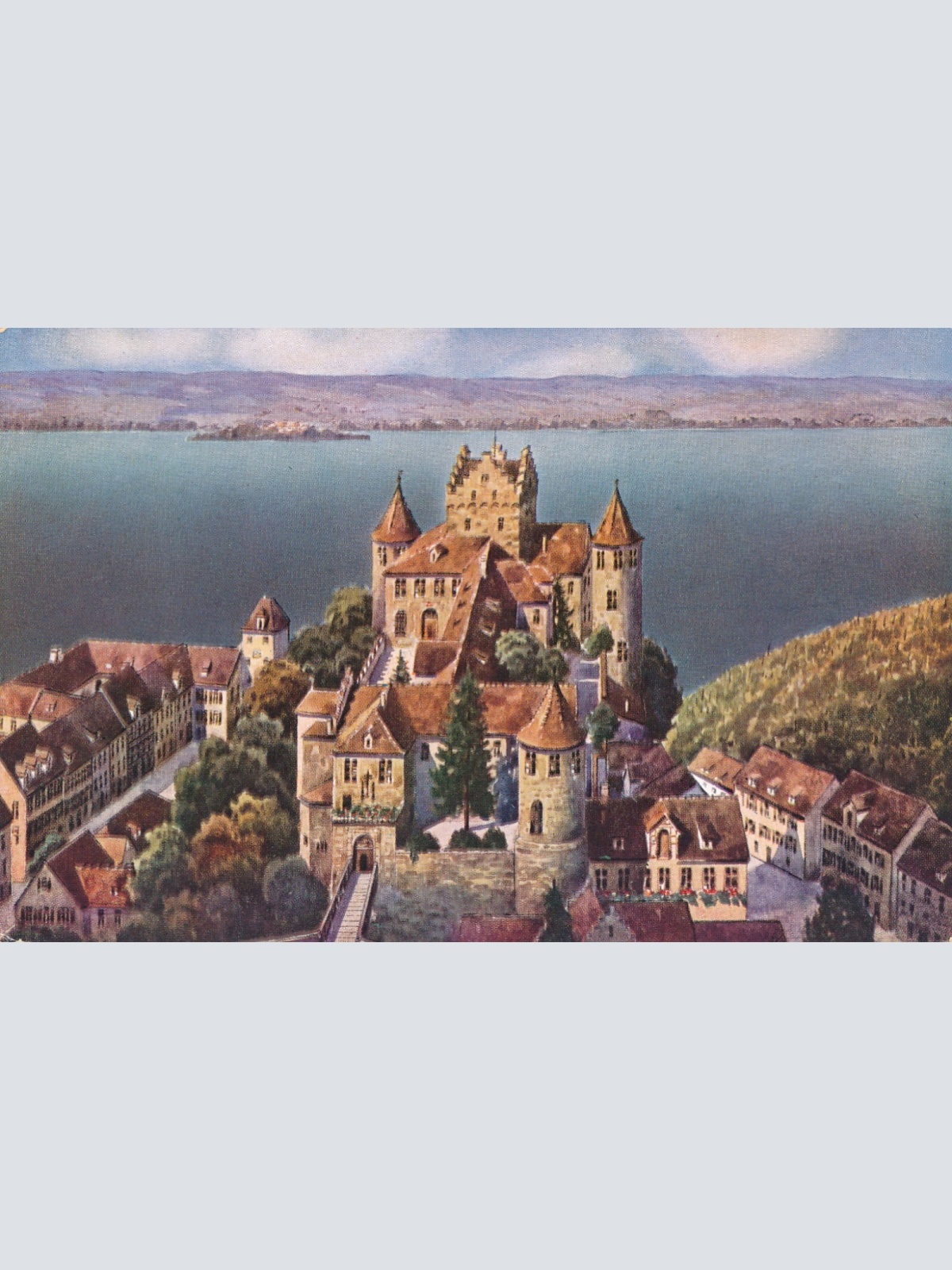 AK, Schloss Meersburg, Baden-Württemberg, Ansichtskarte (S3642)