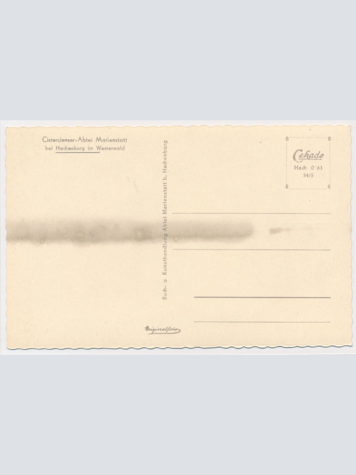 AK, Abtei Marienstatt, Rheinland-Pfalz, Ansichtskarte (S3607)