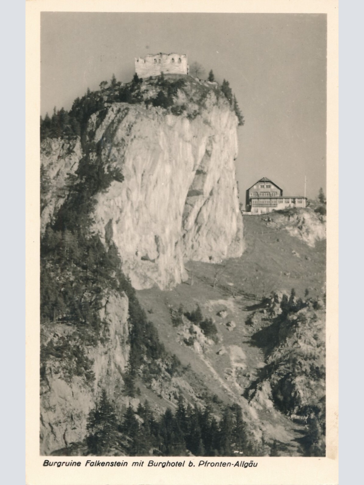 AK, Burgruine Falkenstein, Pfronten, Bayern, Ansichtskarte (S3608)