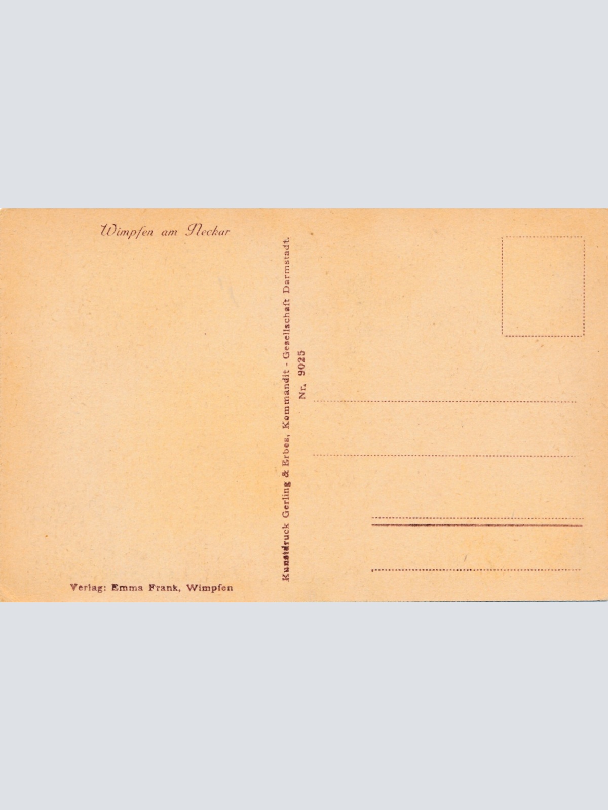 AK, Bad Wimpfen, Baden-Württemberg, Ansichtskarte (S3726)