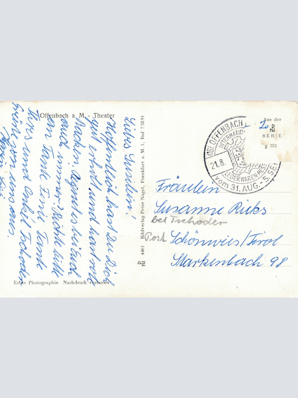 AK, Offenbach am Main, Hessen, Ansichtskarte (S3759)