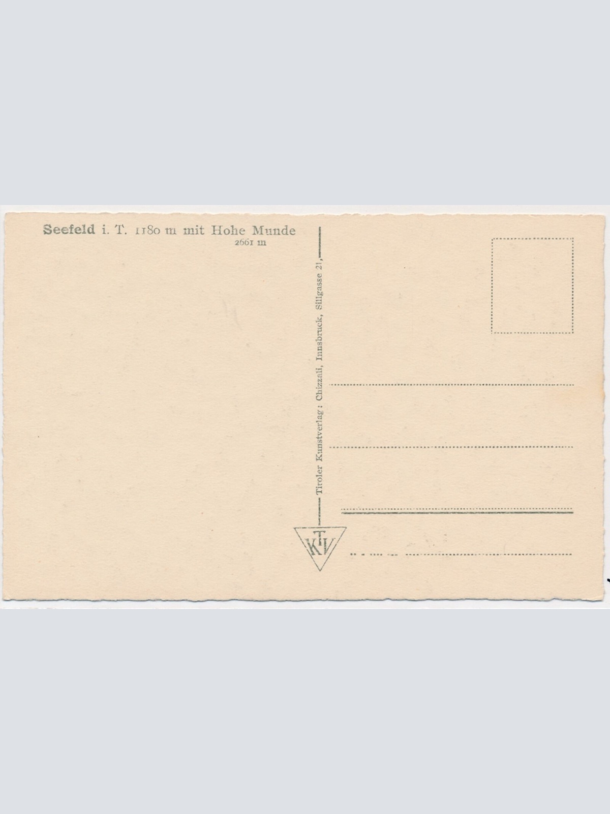 AK, Seefeld in Tirol, Ansichtskarte (S3741)