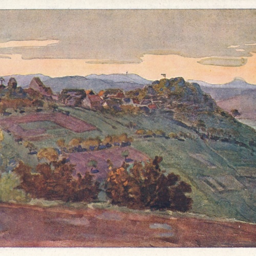 AK, Dorf und Burg Stauf, Rheinland-Pfalz, Ansichtskarte (S3742)