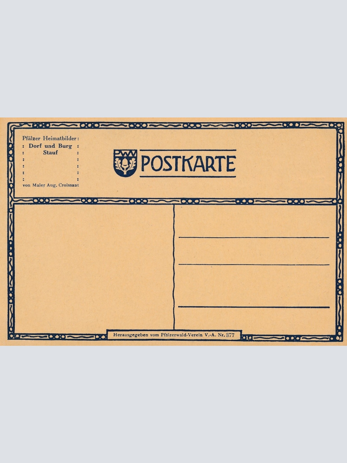 AK, Dorf und Burg Stauf, Rheinland-Pfalz, Ansichtskarte (S3742)