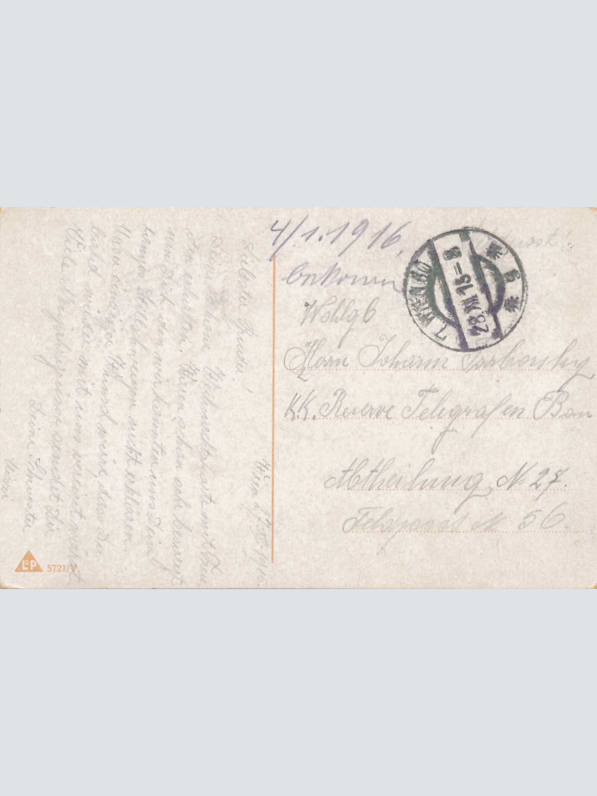 AK, Glück und Frieden im Neuen Jahr, Ansichtskarte (S3662)