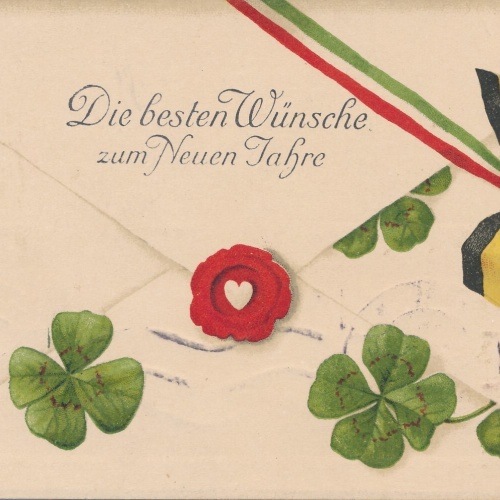 AK, Die besten Wünsche zum neuen Jahr, Ansichtskarte (S3669)