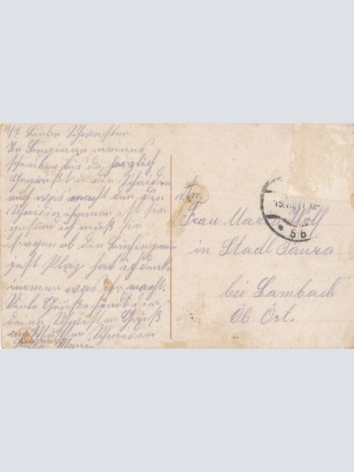 AK, Ewig denk' ich Dein, Ansichtskarte (S3692)