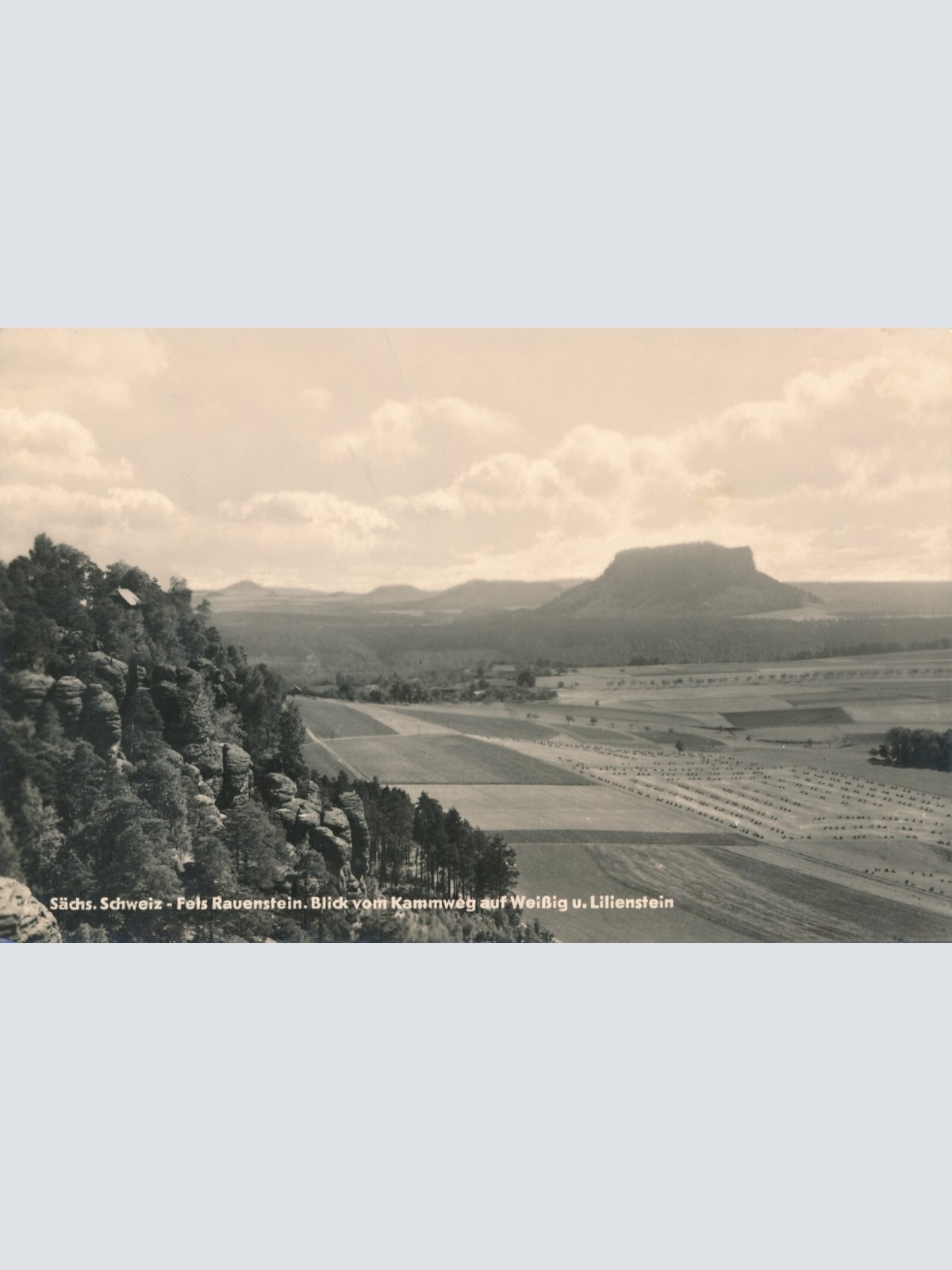 AK, Fels Rauenstein, Struppen, Sachsen, Ansichtskarte (S3696)