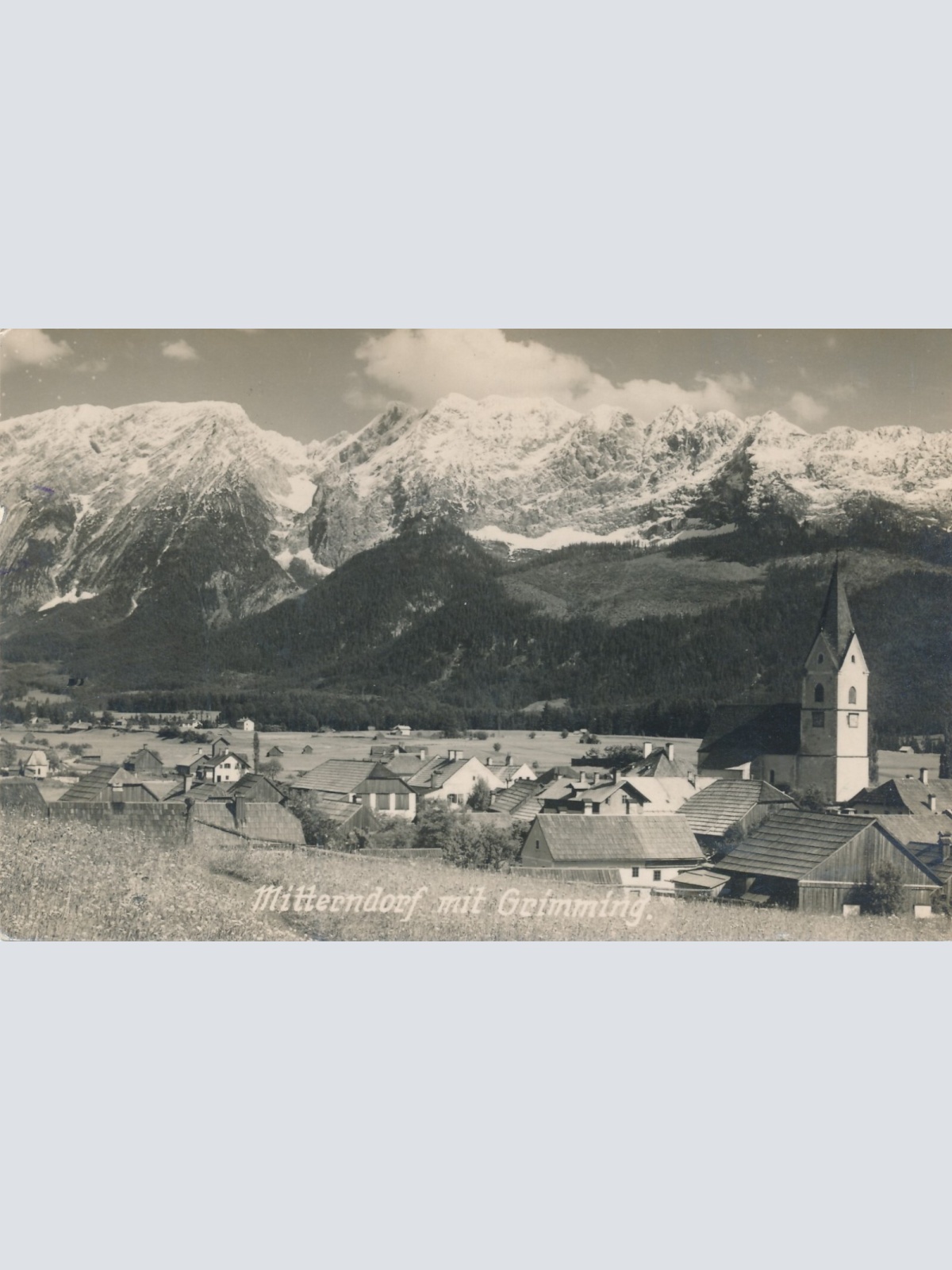 AK aus Mitterndorf mit Grimming Steiermark Ansichtskarte (13684)