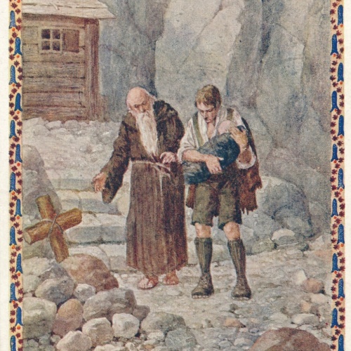 AK, P. K. Rosegger, Die Zuflucht der Sünder (S3531)