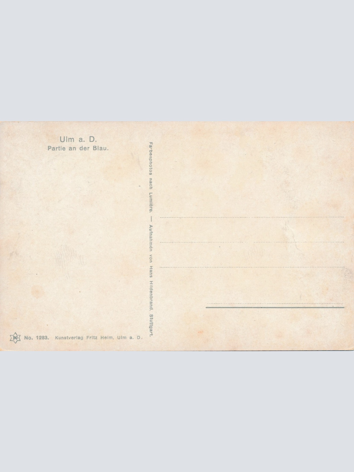 AK, Ulm, Baden-Württemberg, Ansichtskarte (S3778)