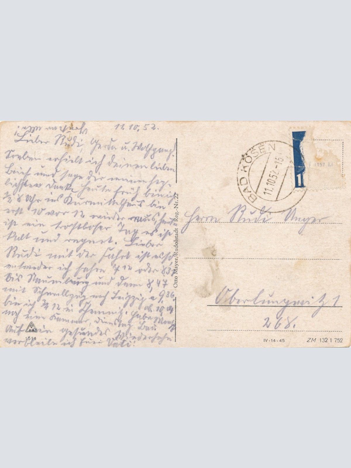 AK, Bad Kösen, Sachsen-Anhalt, Ansichtskarte (S3781)