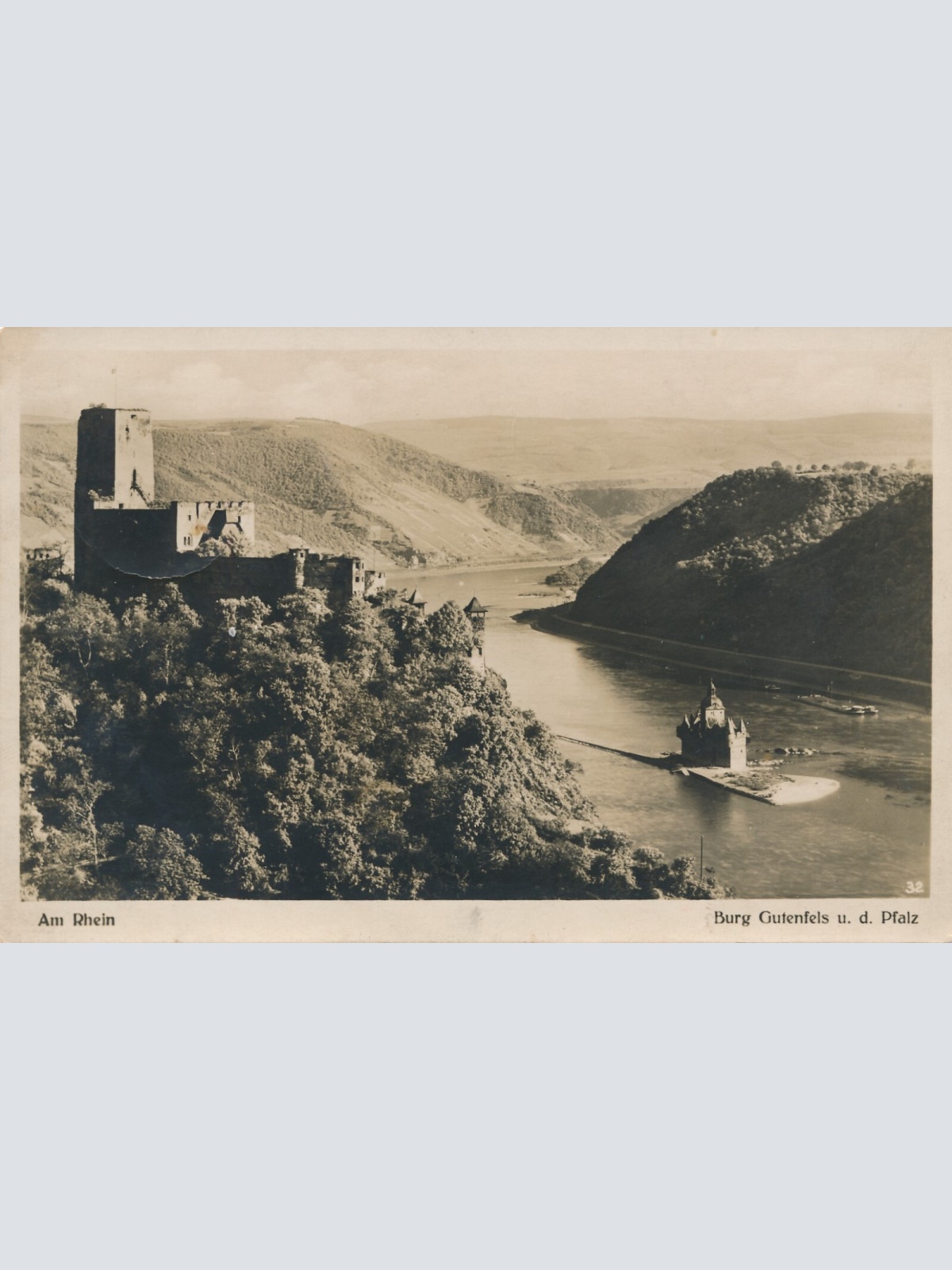 AK, Kaub, Rheinland-Pfalz, Ansichtskarte (S3813)