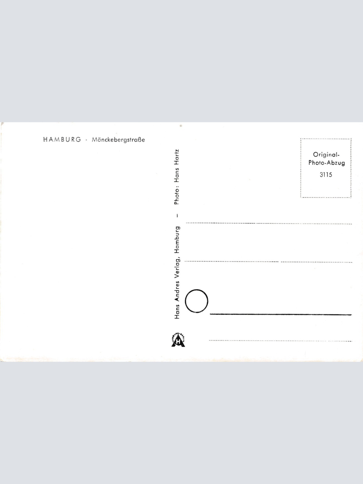 AK, Hamburg, Ansichtskarte (S3822)