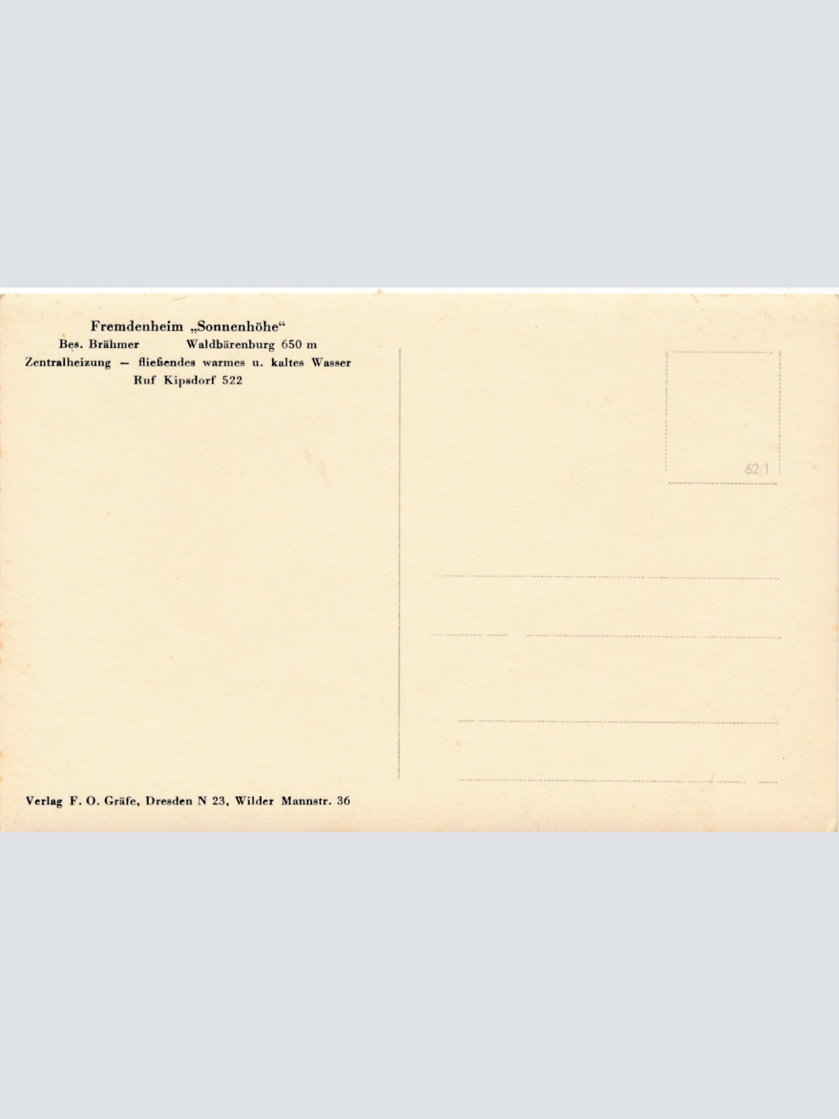 AK, Altenberg, Sachsen, Waldbärenburg, Ansichtskarte (S3847)