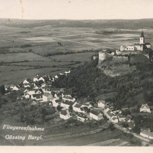 AK, Fliegeraufnahme, Güssing, Burgenland, Ansichtskarte (S3870)