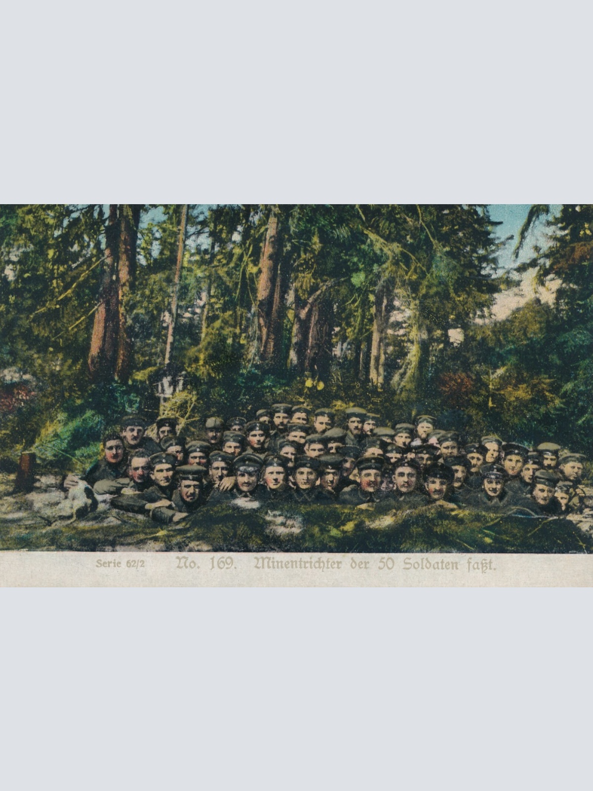 AK Minentrichter der 50 Soldaten Ansichtskarte (13791)
