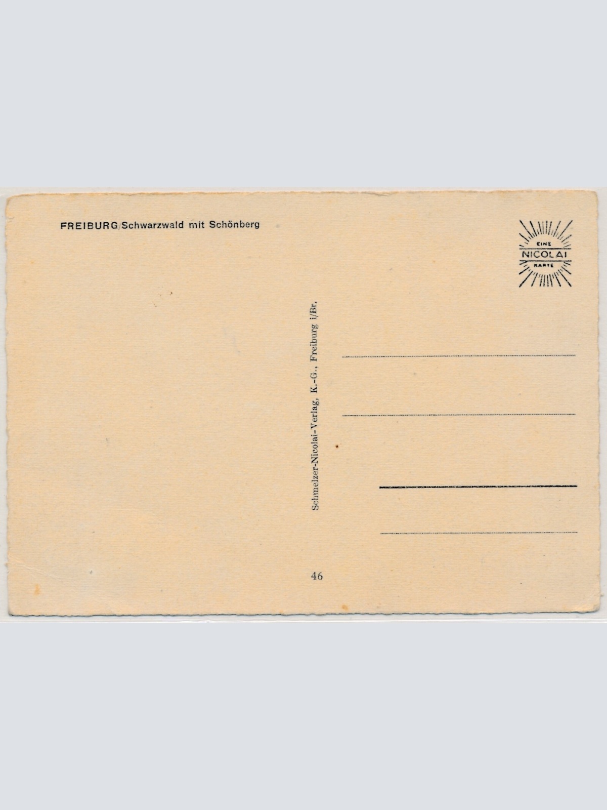 AK, Freiburg, Baden-Württemberg, Ansichtskarte (S3896)