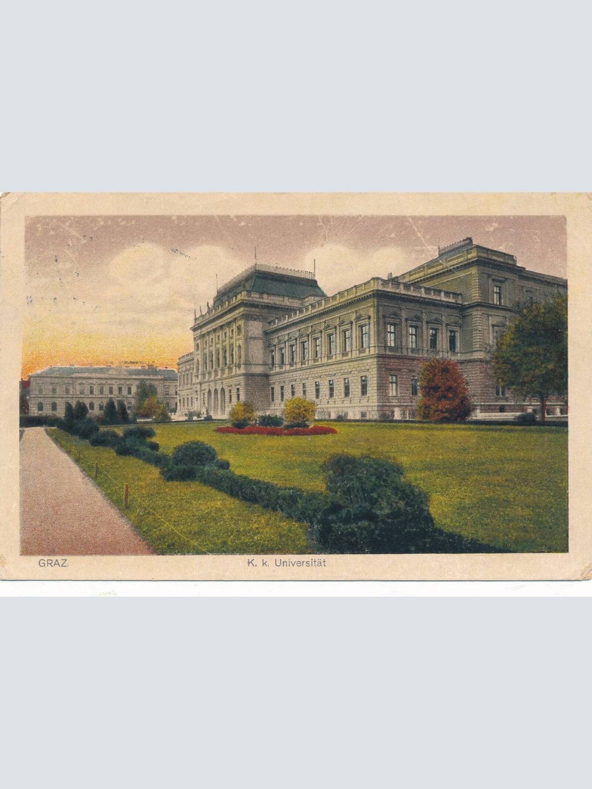 AK aus Graz K.K. Universität Steiermark Ansichtskarte (13816)