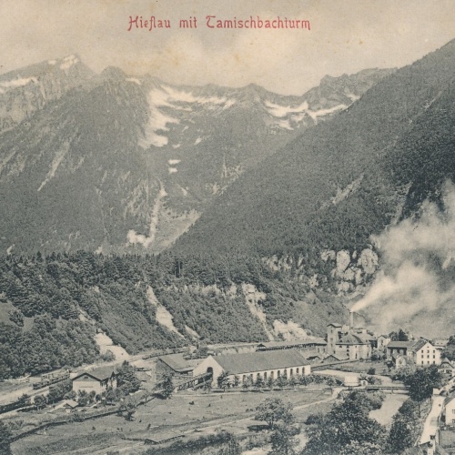 AK aus Hieflau mit Tamischbachturm Steiermark Ansichtskarte (13817)