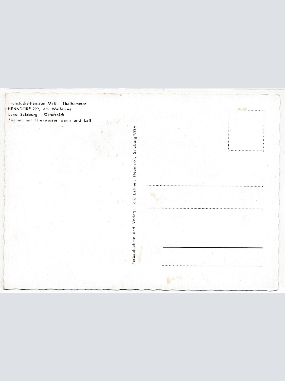 AK, Henndorf am Wallersee, Salzburg, Ansichtskarte (S3907)