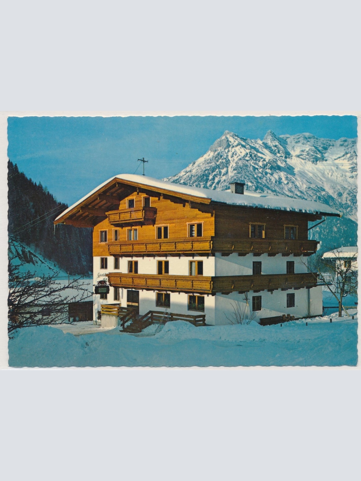 AK, Gasthaus Seerose, St. Ulrich am Pillersee, Tirol, Ansichtskarte (S3915)