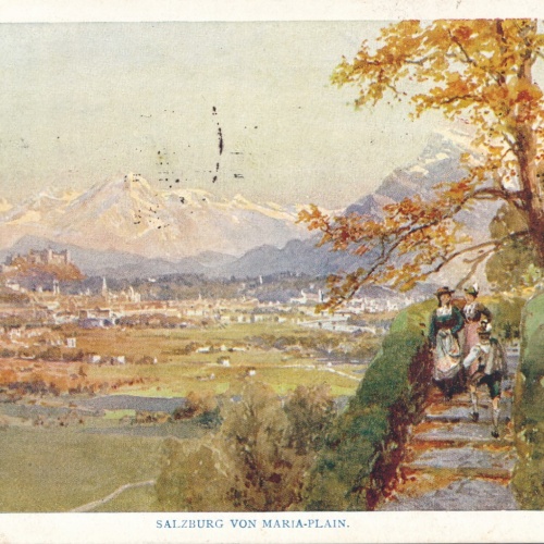 AK, Salzburg von Maria-Plain, Ansichtskarte (S3957)