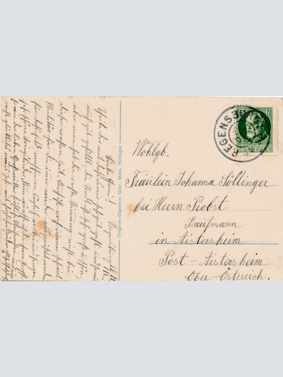 AK, Regensburg, Bayern, Ansichtskarte (S3961)