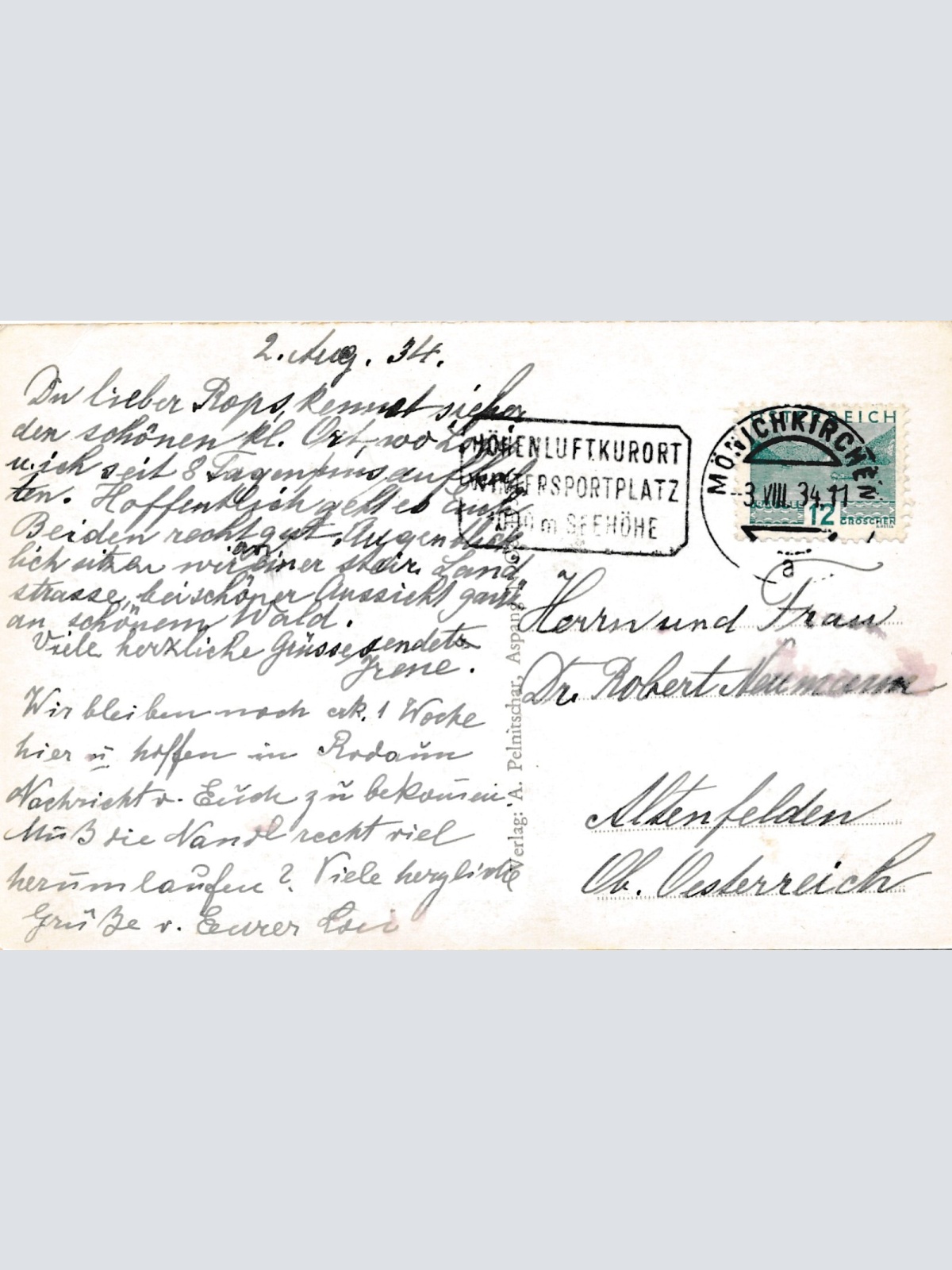 AK, Mönichkirchen, Niederösterreich, Ansichtskarte (S4071)