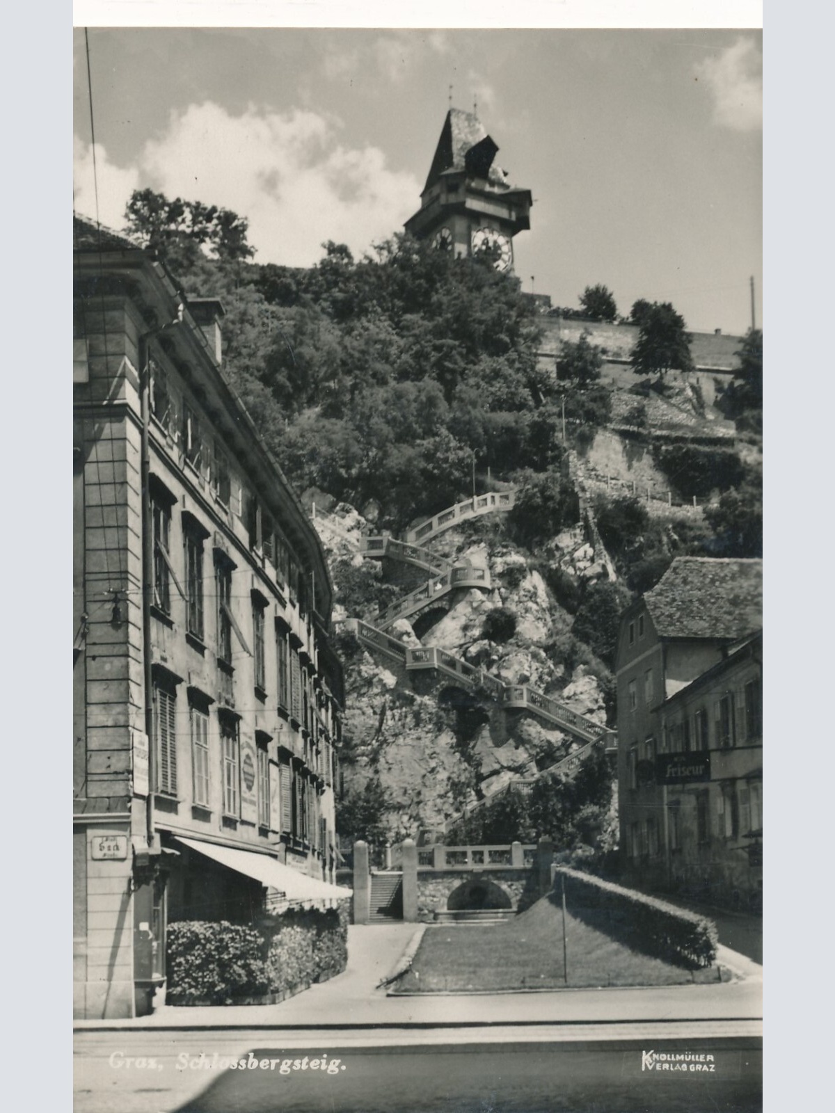 AK aus Graz Schlossbergsteig Steiermark Ansichtskarte (13861)