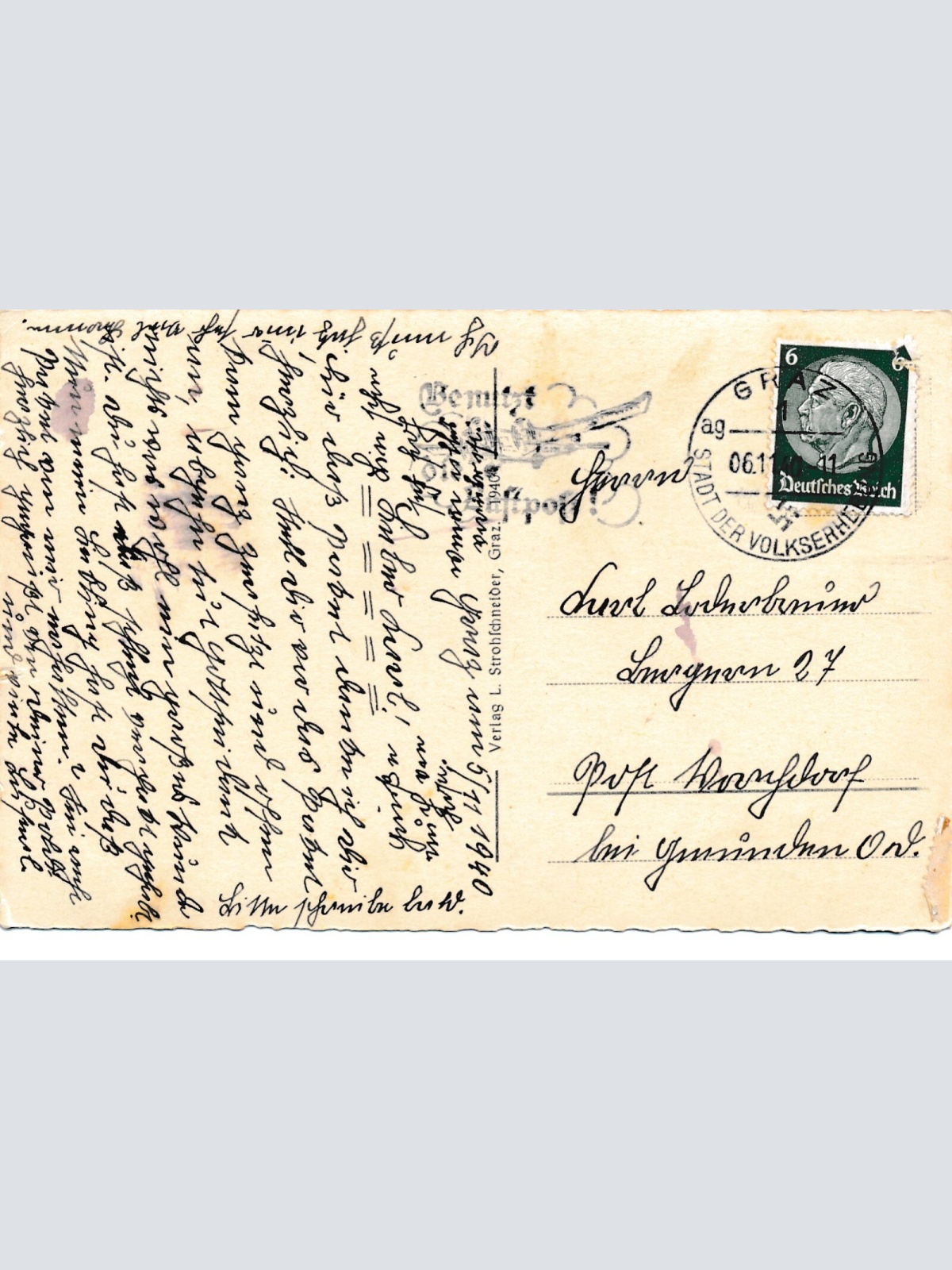 AK aus Graz Strassenansicht Steiermark Ansichtskarte (13863)