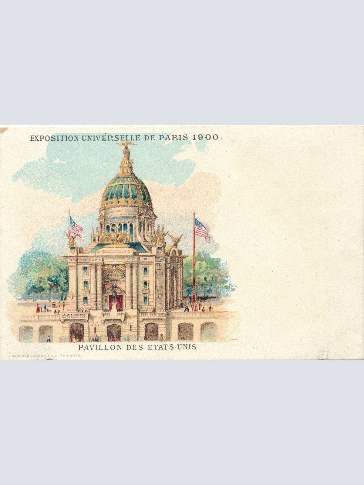 Litho-AK, Exposition Universelle, Paris, Frankreich, Ansichtskarte (S4125)