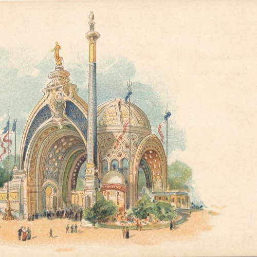 Litho-AK, Porte Monumentale, Paris, Frankreich, Ansichtskarte (S4134)