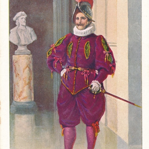 AK, Ufficiale Guardie Svizzere - Tenuta di mezza gala, Ansichtskarte (S4142)