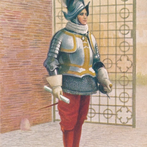 AK, Vaticano, Ufficiale degli Svizzeri in grande uniforme, Ansichtskarte (S4143)