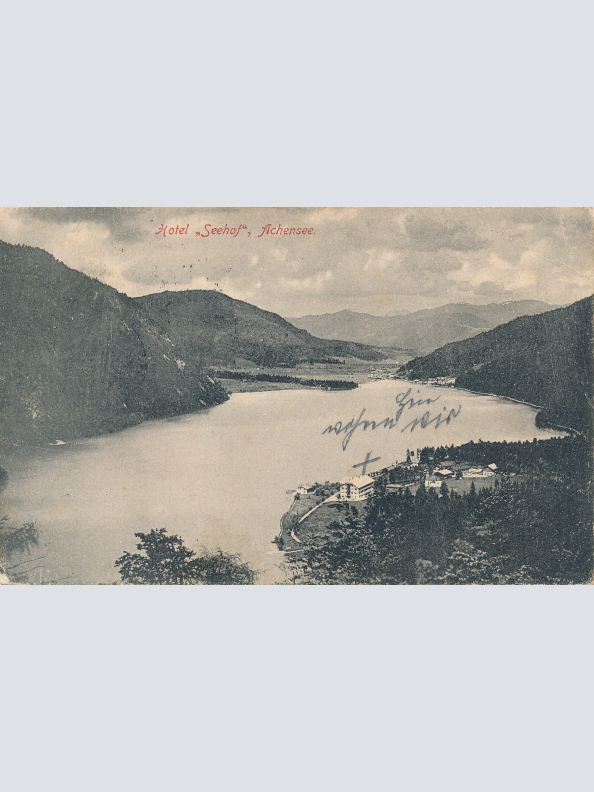 AK, Achensee, Hotel Seehof, Tirol,  Ansichtskarte (S4169)