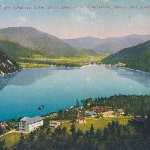AK, Achensee, Hotel Seehof, Tirol,  Ansichtskarte (S4178)