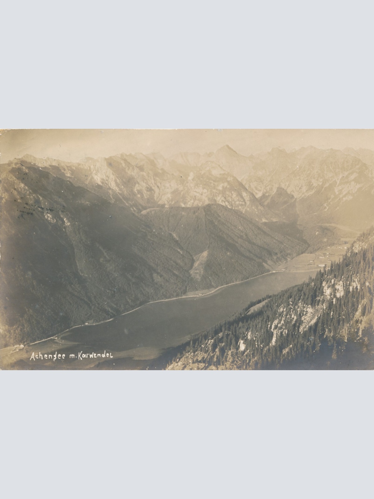 AK, Achensee, Karwendel, Tirol,  Ansichtskarte (S4179)