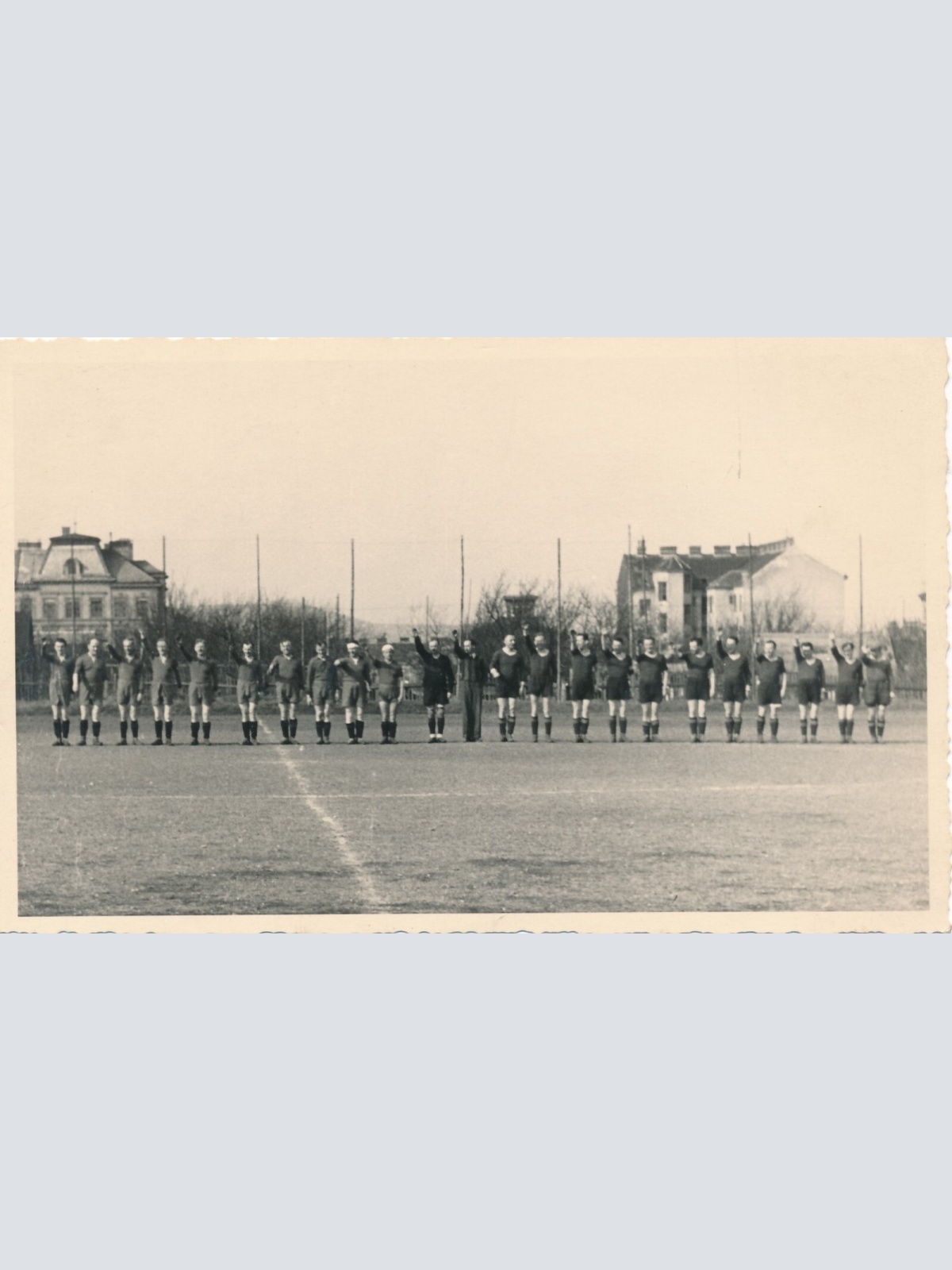 AK Annodazumals von einem Fussbalspiel Ansichtskarte (13922)