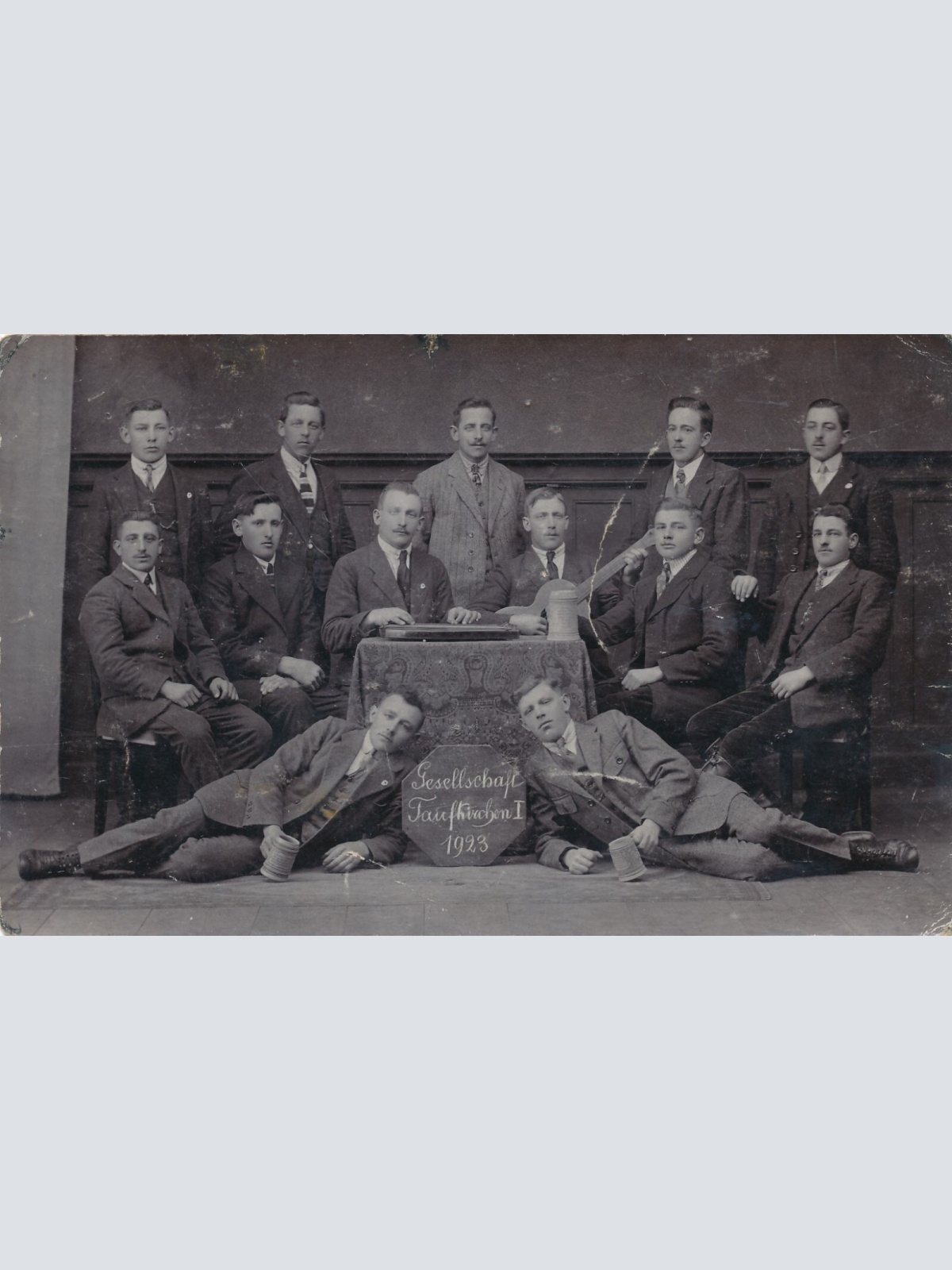 AK Annodazumals Gesellschaft Taufkirchen 1913 Ansichtskarte (13935)