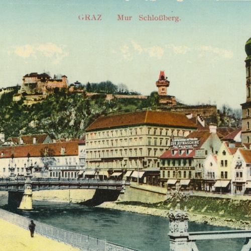 AK aus Graz mur Schloßberg Steiermark Ansichtskarte (13937)