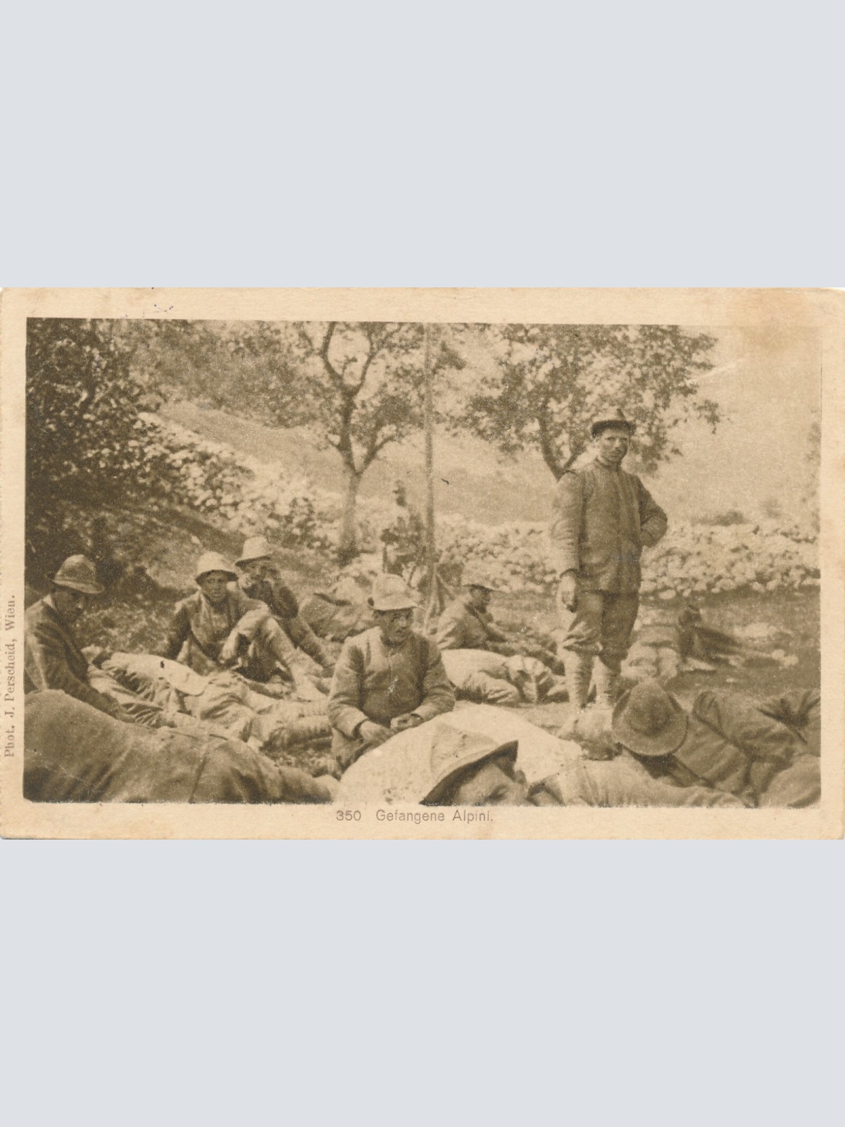 AK Gefangene Alpini Ansichtskarte (13317)