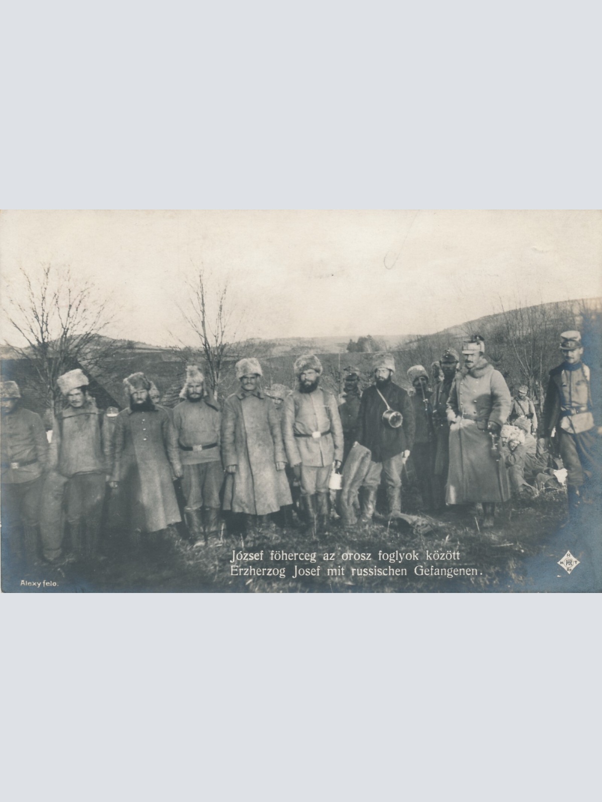 AK Russische Kriegsgefangene mit Erzherzog Josef Ansichtskarte (12899)