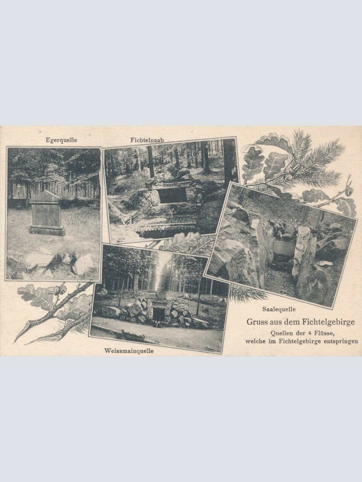 AK, Gruß aus dem Fichtelgebirge, Bayern, Ansichtskarte (S4208)