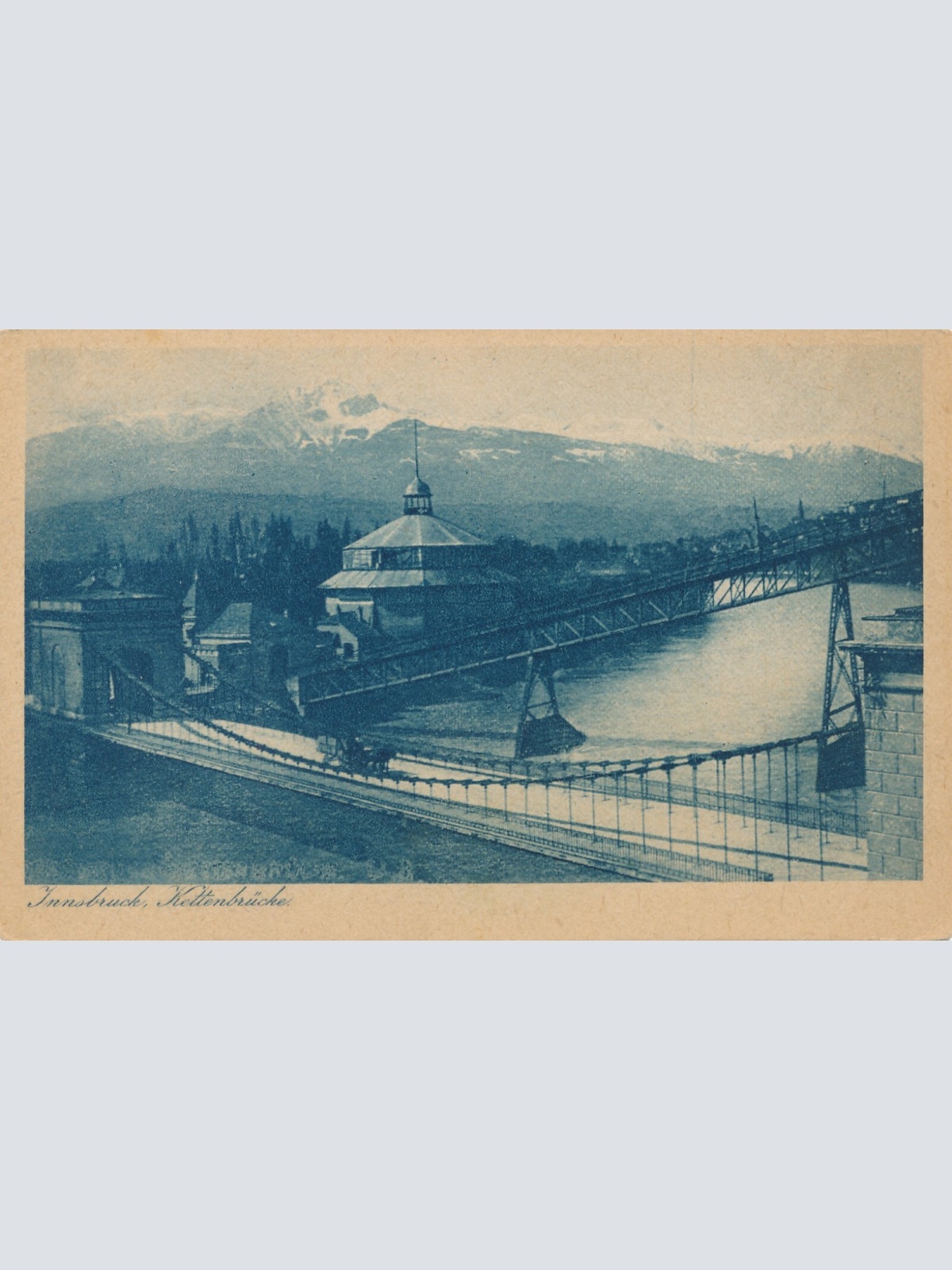 AK, Innsbruck, Kettenbrücke, Tirol, Ansichtskarte (S4219)