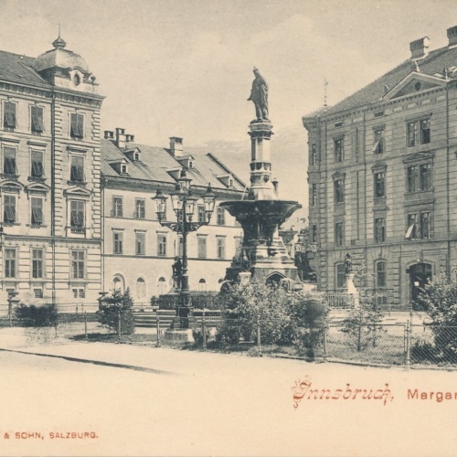 AK, Innsbruck, Margarethenplatz, Tirol, Ansichtskarte (S4245)