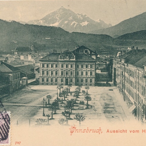 AK, Innsbruck, Aussicht vom Hotel Tirol, Ansichtskarte (S4247)